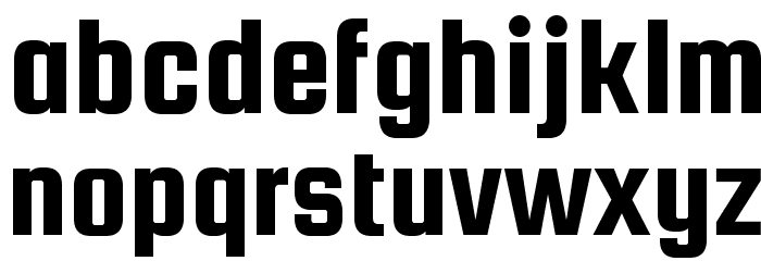 SquadaOne-Regular Font LOWERCASE