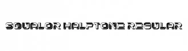 Squalor Halftone Regular  Frei Schriftart Herunterladen