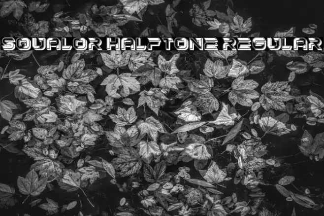 Squalor Halftone Regular Font examples