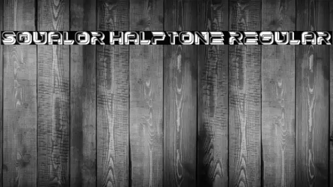 Squalor Halftone Regular Font examples