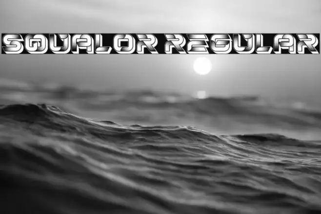 Squalor Regular Font examples