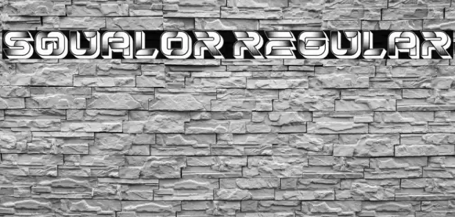 Squalor Regular Font examples