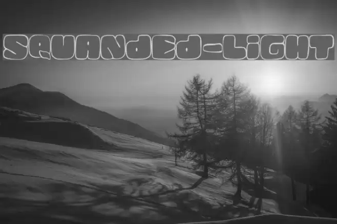 Squanded-Light フォント examples