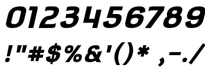 Square Antiqua Bold Oblique Font OTHER CHARS