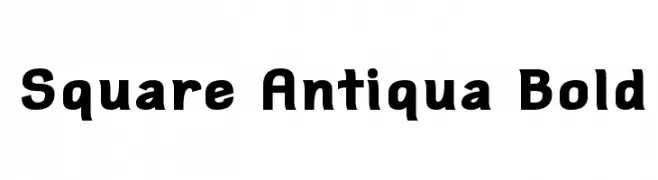 Square Antiqua Bold  Fuentes Gratis Descargar