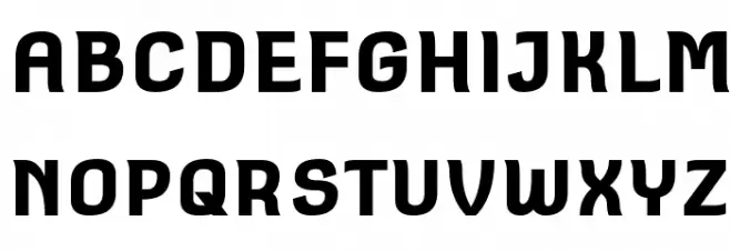Square Antiqua Bold Schriftart Groß