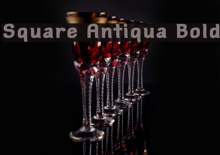 Square Antiqua Bold Example 1