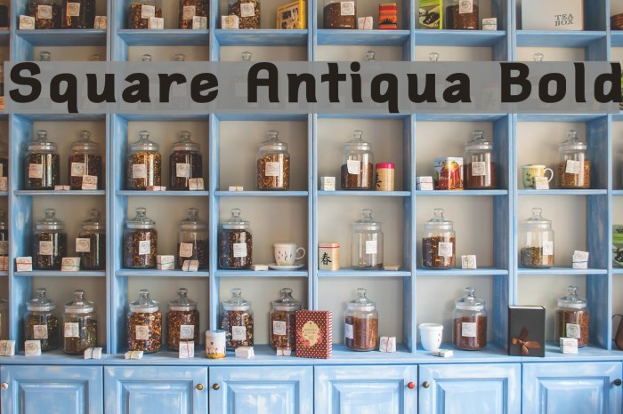 Square Antiqua Bold Example 2