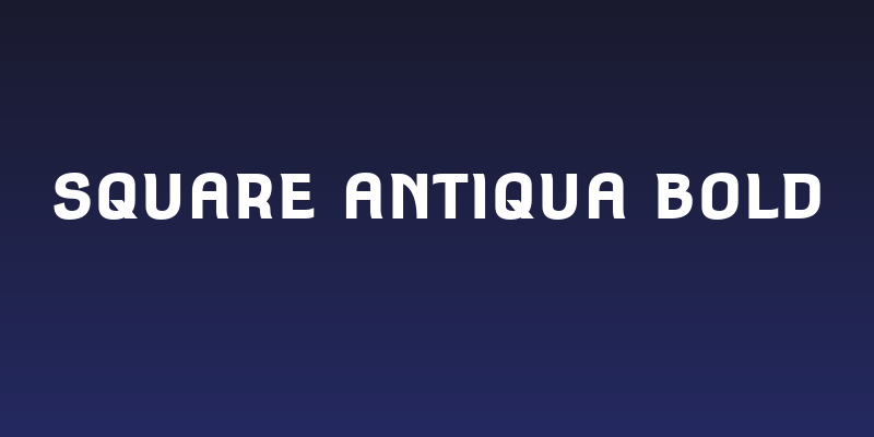 Square Antiqua Bold Social Header