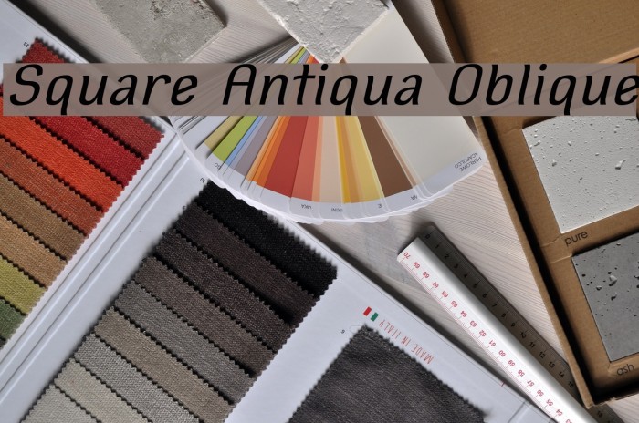 Square Antiqua Oblique Font examples