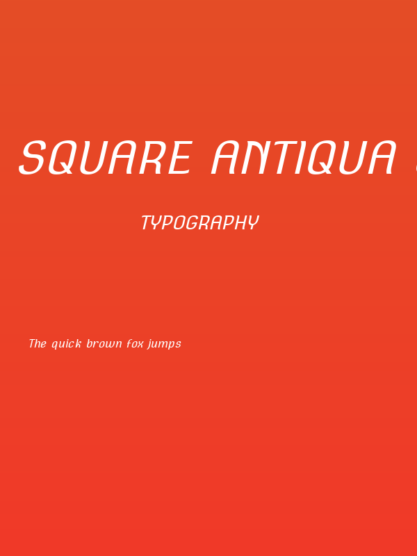 Square Antiqua Oblique Poster
