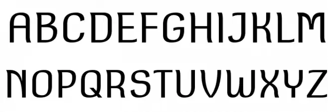 Square Antiqua 字体 大写