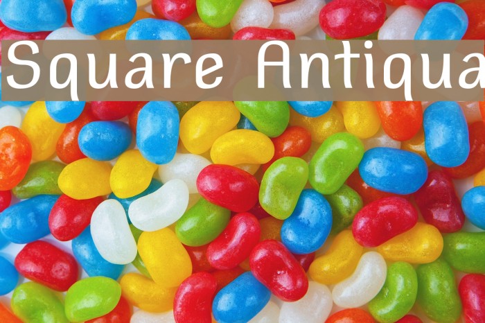 Square Antiqua Font examples