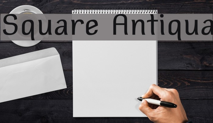 Square Antiqua Font examples