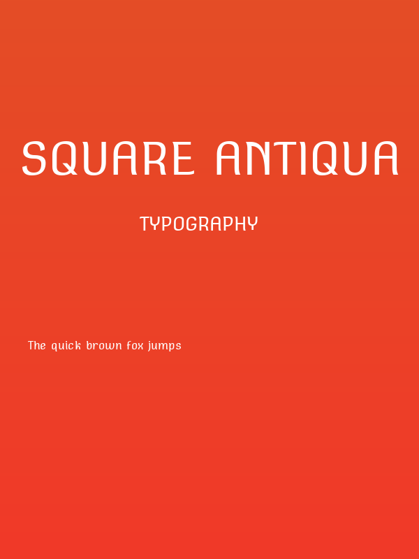 Square Antiqua Poster