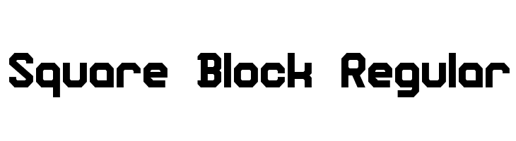 Square Block Regular  لخطوط تنزيل