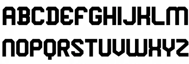 Square Block Regular フォント 大文字