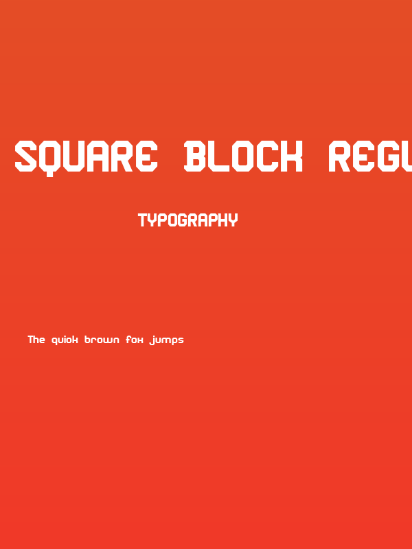 Square Block Regular Poster