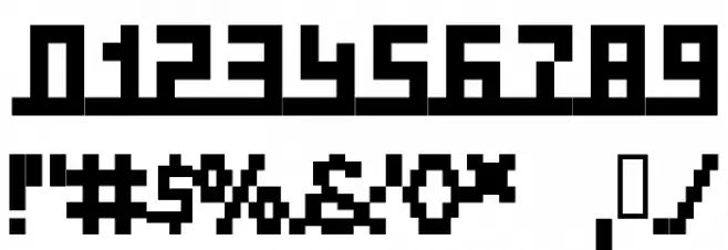 Square Bold Font OTHER CHARS