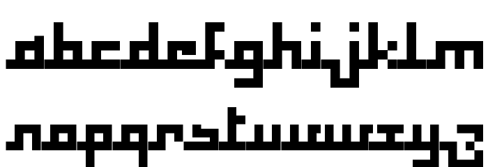 Square Bold Шрифта строчной