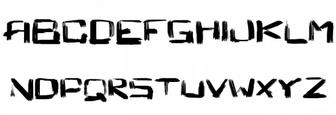 Square Brush フォント 大文字