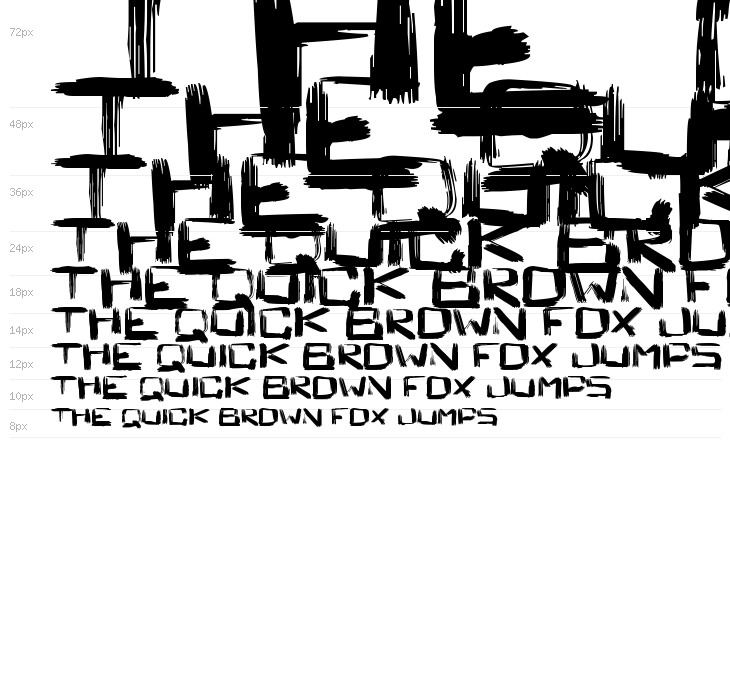 Square Brush Waterfall