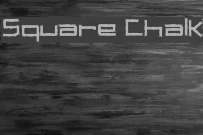 Square Chalk Font examples