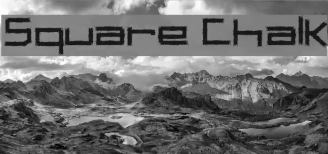 Square Chalk Font examples