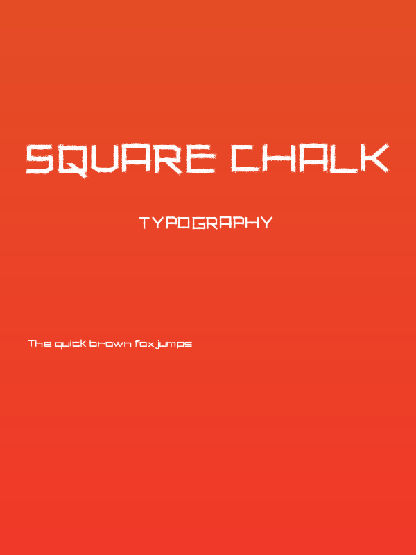 Square Chalk Poster