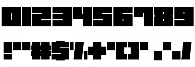 Square Chunks Font OTHER CHARS