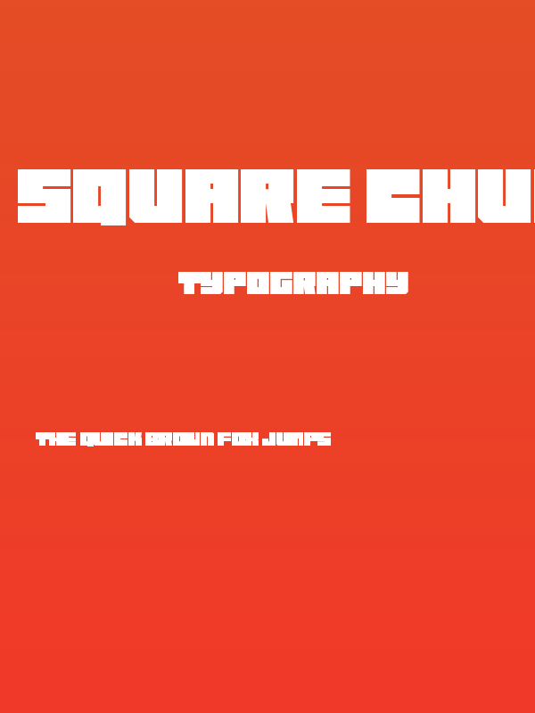Square Chunks Poster