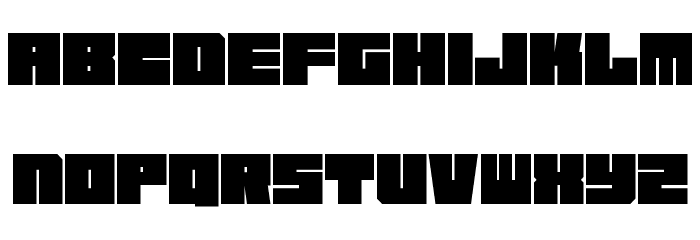 Square Chunks Font LOWERCASE