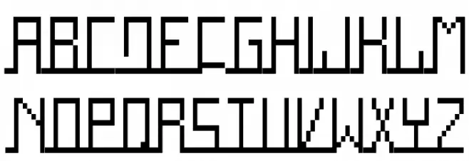 Square Condensed フォント 大文字