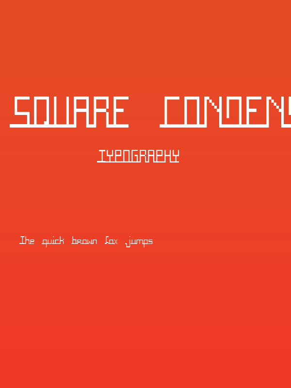 Square Condensed Poster