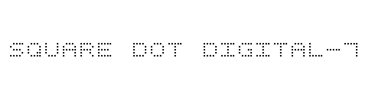 Square Dot Digital-7 Font