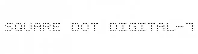 Square Dot Digital-7  フリーフォントのダウンロード
