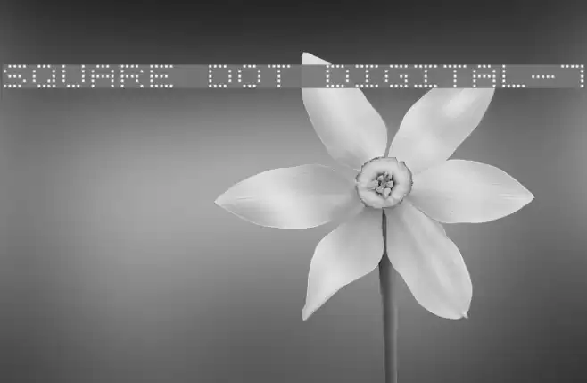 Square Dot Digital-7 Font examples