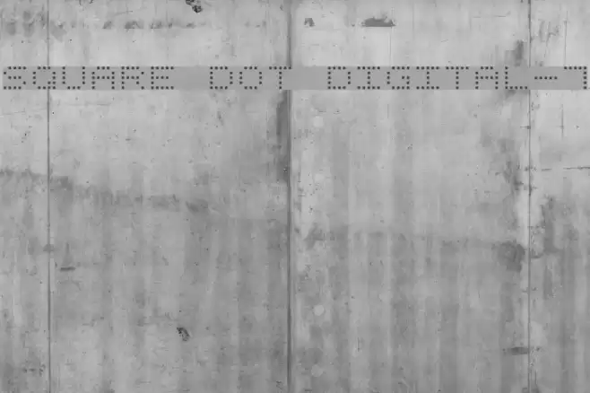 Square Dot Digital-7 Font examples