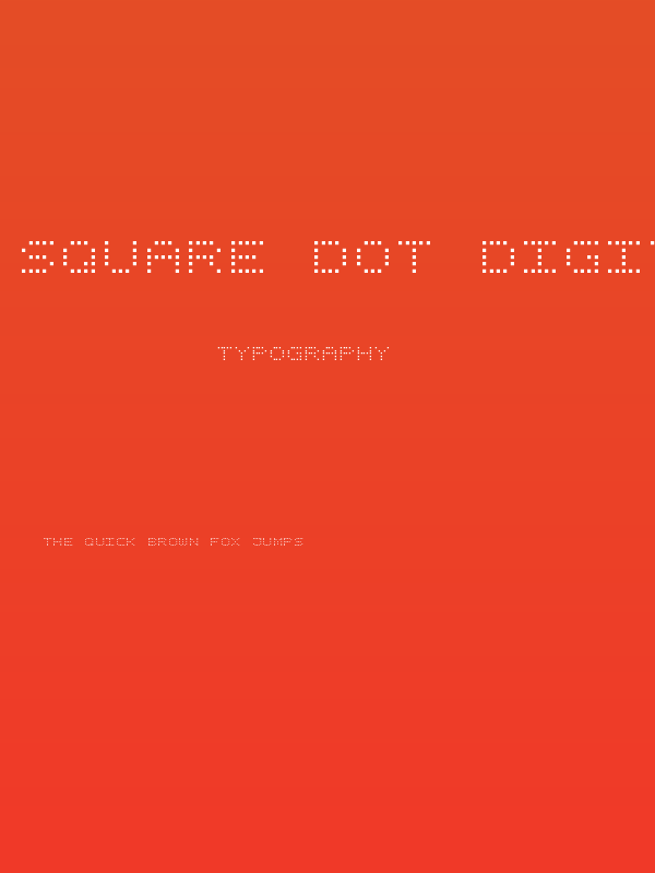 Square Dot Digital-7 Poster