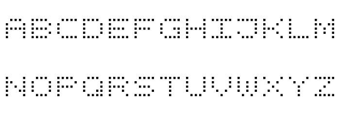 Square Dot Digital-7 Font LOWERCASE