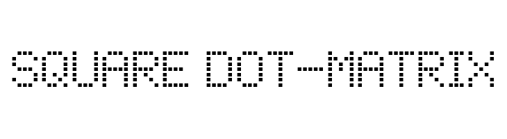 Square Dot-Matrix  font caratteri gratis