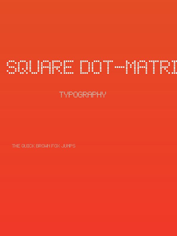 Square Dot-Matrix Poster