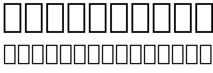 Square Frames Demo Font OTHER CHARS