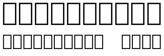 Square Frames Demo Font OTHER CHARS