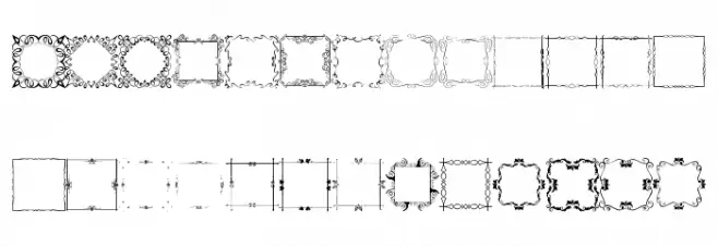 Square Frames Demo Polices MINUSCULES