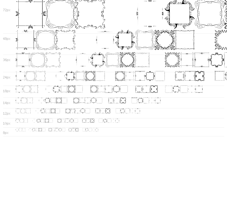 Square Frames Demo Waterfall