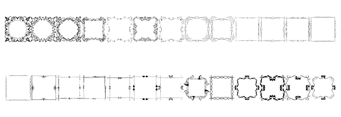 Square Frames Demo Font LOWERCASE