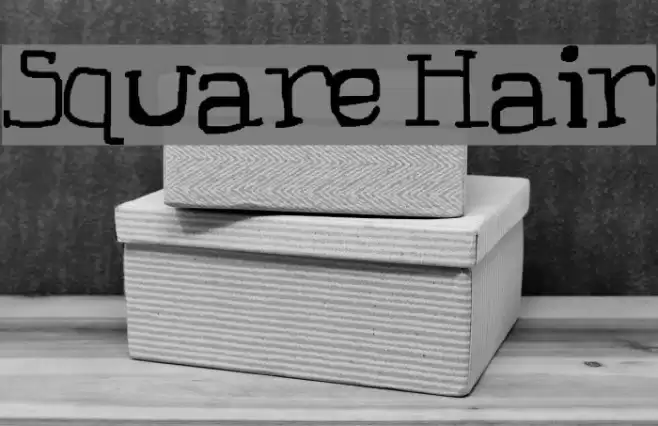 Square Hair Font examples
