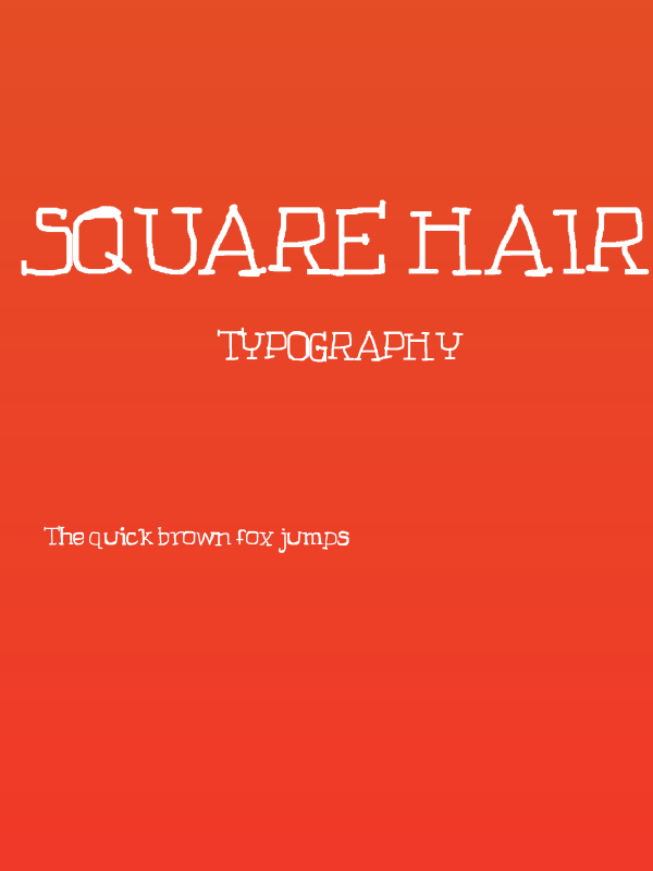 Square Hair Poster