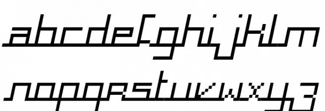 Square Italic Fuentes MINÚSCULAS